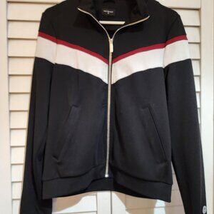 True Religion Womens Retro Track Jacket Medium Black